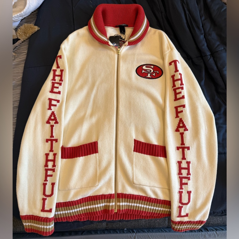 The Wild Collective 49ers Jacquard Sweater- Rare!